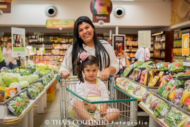 mae e filha supermercado