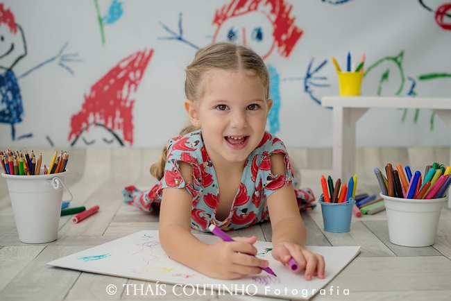 Ensaio Infantil – Pintando o 7
