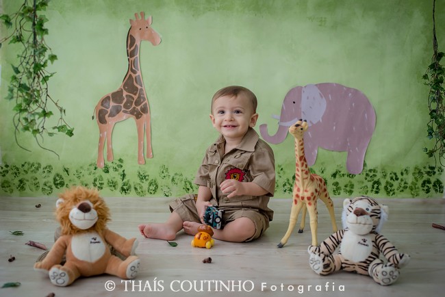 ensaio fotografico bebe safari