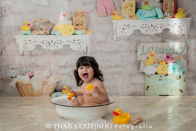 banho splash fotografia bebes