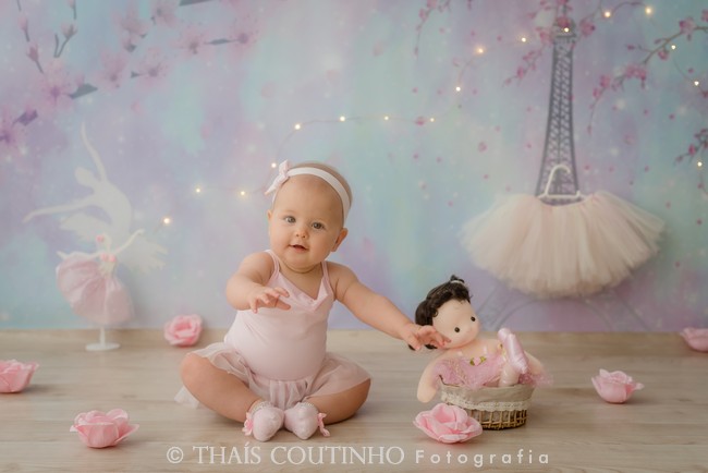 Ensaio Baby 6 meses – Pequena Bailarina